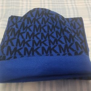 Michael Kors Blue Hat and Scarf